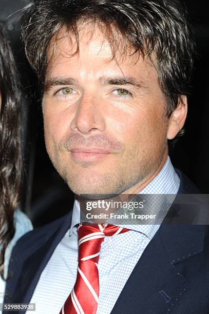 Actor Matthew Settle arrives at the premiere of Dark Tourist held at the ArchLight Hollywood.