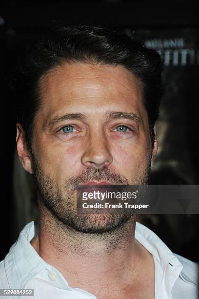 Actor Jason Priestley arrives at the premiere of Dark Tourist held at the ArchLight Hollywood.