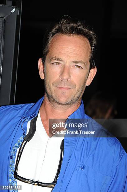 Actor Luke Perry arrives at the premiere of Dark Tourist held at the ArchLight Hollywood.