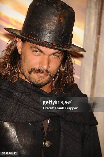 Actor Jason Momoa arrives at the premiere of "Mad Max: Fury Road" held at the TCL Chinese Theater in Hollywood.