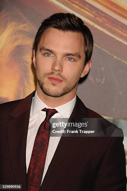 Actor Nicholas Hoult arrives at the premiere of "Mad Max: Fury Road" held at the TCL Chinese Theater in Hollywood.