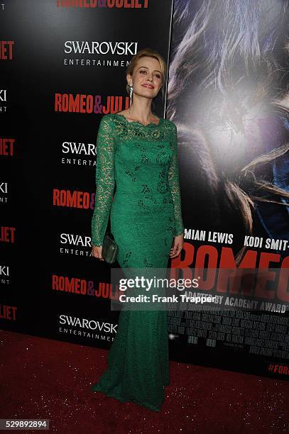Actress Natalie Rapti Gomez arrives at the premiere of Romeo & Juliet held at the ArcLight Theater in Hollywood.