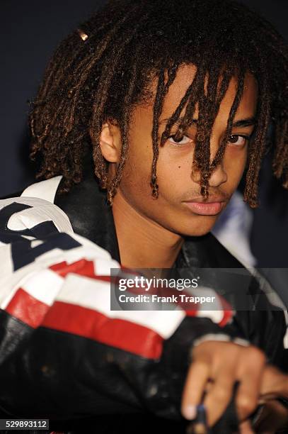 Actor Jaden Smith arrives at the world premiere of "Pitch Perfect 2" held at the Nokia Theater L.A. Live.