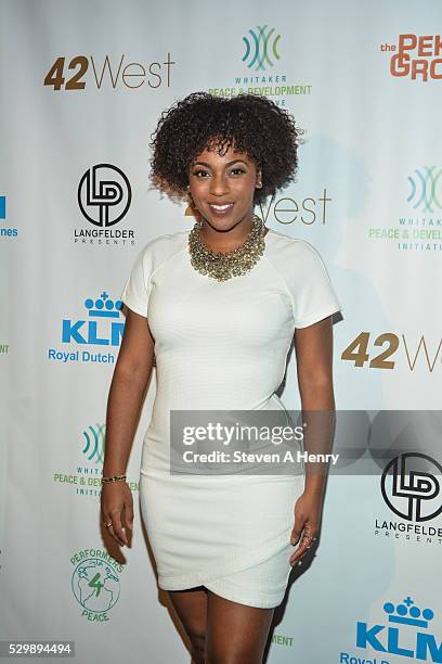 Actress Crystal Joy attends the 2016 Performers4Peace Benefit Concert at 42West on May 9, 2016 in New York City.