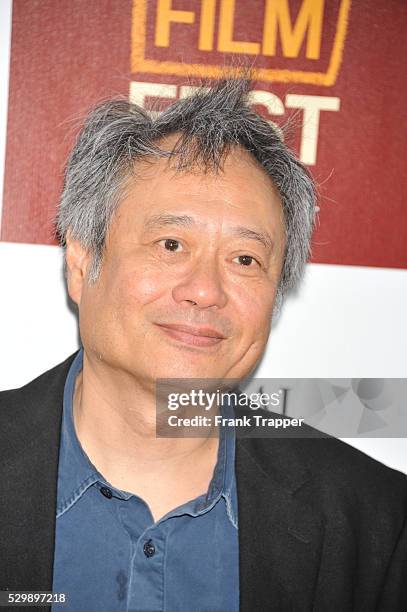 Director Ang Lee arrives the the 2012 Los Angeles Film Festival Premiere of People Like Us held at the Regal Cinemas L.A. LIVE Stadium 14.