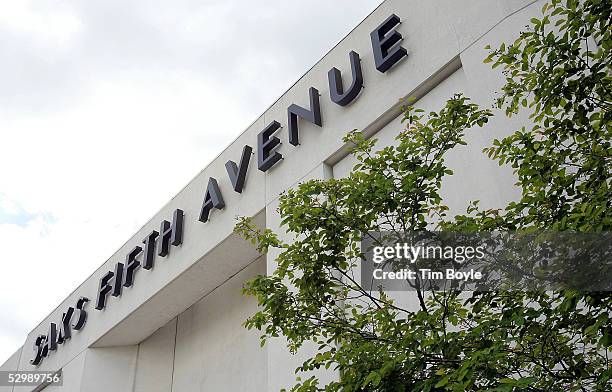 Signage for the Saks Fifth Avenue department store is seen at Old Orchard shopping center May 27, 2005 in Skokie, Illinois. Saks Fifth Avenue...