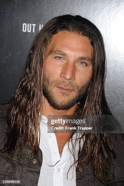 Actor Zach McGowan arrives at the premiere of Captain Phillips held at the Academy of Motion Picture Arts and Sciences in Beverly HIlls.