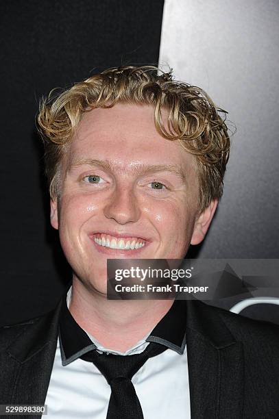 Actor Max Topplin arrives at the premiere of Carrie held at ArcLight Cinemas in Hollywood.
