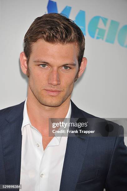 Actor Alex Pettyfer arrives at the 2012 Los Angeles Film Festival closing night premiere of Warner Bros. Pictures' Magic Mike held at the at Regal...