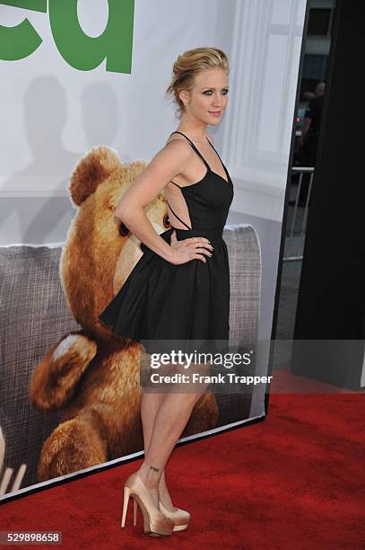 Actress Brittany Snow arrives at the Premiere of Universal Pictures' Ted held at Grauman's Chinese Theatre in Hollywood