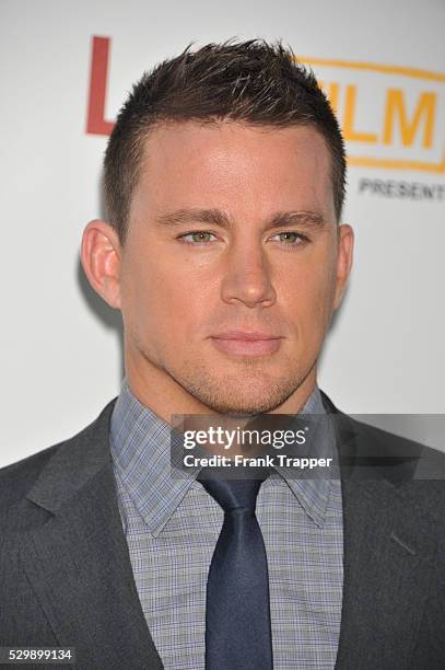 Actor Channing Tatum arrives at the 2012 Los Angeles Film Festival closing night premiere of Warner Bros. Pictures' Magic Mike held at the at Regal...