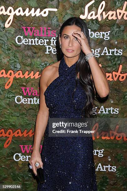 Actress Demi Moore arrives at the Wallis Annenberg Center for the Performing Arts Inaugural Gala in Beverly HIlls.