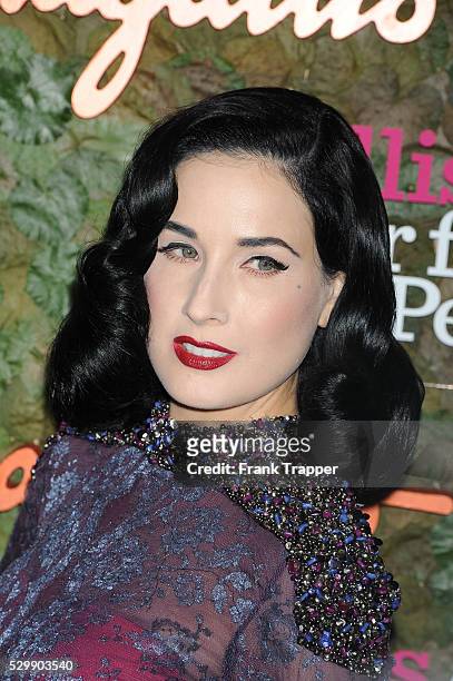 Dita Von Teese arrives at the Wallis Annenberg Center for the Performing Arts Inaugural Gala in Beverly HIlls.