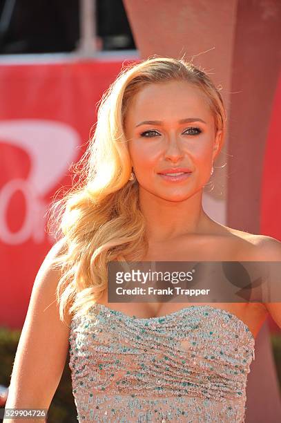Actress Hayden Panettiere arrives at the 2012 ESPY Awards at the Nokia Theatre L.A. Live.