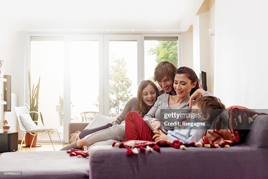 Turkish family taking selfie