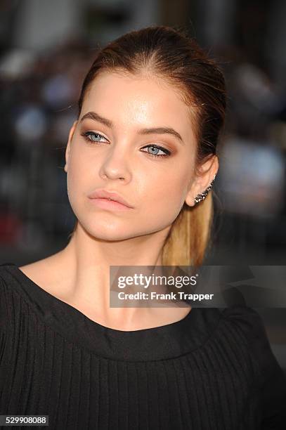 Actress Barbara Palvin arrives at the premiere of "Hercules" held at TCL Chinese Theater in Hollywood.