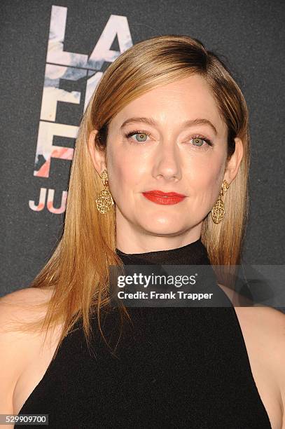 Actress Judy Greer arrives at the Los Angeles Film Festival opening night premiere of "Grandma" held at Regal Cinemas L.A. Live.