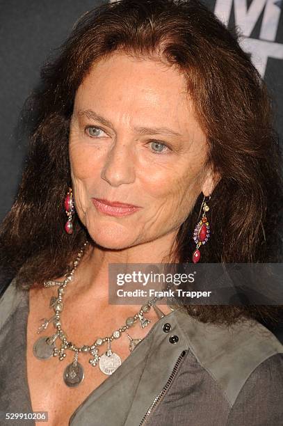 Actress Jacqueline Bisset arrives at the Los Angeles Film Festival opening night premiere of "Grandma" held at Regal Cinemas L.A. Live.