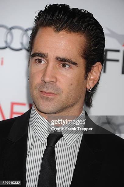 Actor Colin Farrell arrives at the premiere of "Saving Mr. Banks" held at AFI FEST 2013 presented by Audi at TCL Chinese Theatre in Hollywood.