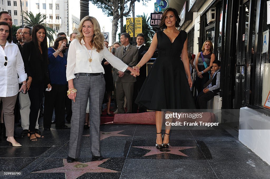 USA - Mariska Hargitay honored with Star on the Hollywood Walk of Fame.