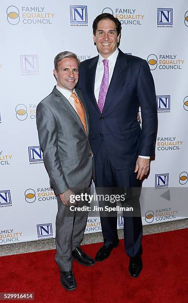 Ric Swezey and executive vice president of The Nederlander Organization and Family Equality Council board treasurer Nick Scandalios attend the 11th...