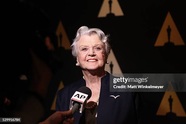 Actress Angela Lansbury attends the 25th Anniversary screening of "Beauty and the Beast": A Marc Davis Celebration of Animation at Samuel Goldwyn...