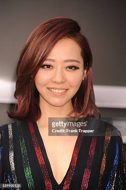 Singer Jane Zhang arrives at the premiere of "Terminator Genisys" held at the Dolby Theater in Hollywood.