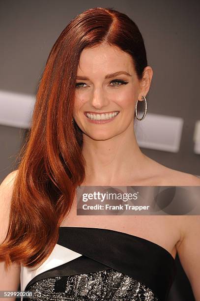 Actress Lydia Hearst arrives at the premiere of "Terminator Genisys" held at the Dolby Theater in Hollywood.