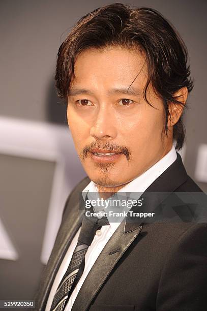 Actor Byung-hun Lee arrives at the premiere of "Terminator Genisys" held at the Dolby Theater in Hollywood.