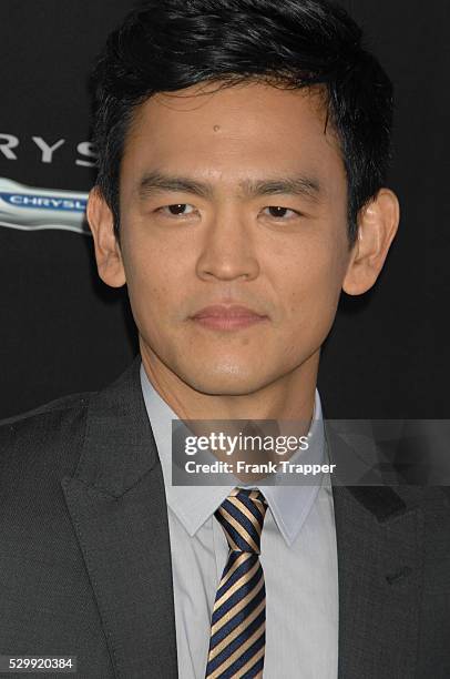 Actor John Cho arrives at the premiere of Total Recall held at Grauman's Chinese Theater in Hollywood.