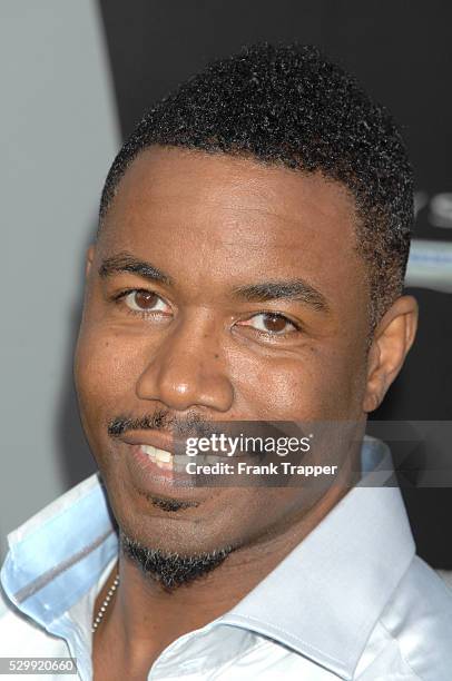 Actor Michael Jai White arrives at the premiere of Total Recall held at Grauman's Chinese Theater in Hollywood.