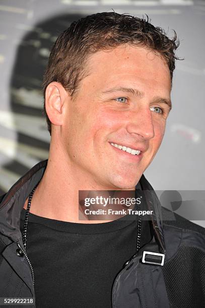 Olympic Gold Medalist, Ryan Lochte arrives at the premiere of Expendables 2 held at Grauman's Chinese Theater in Hollywood.