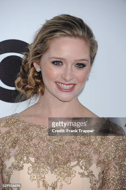 Actress Greer Grammer arrives at The 40th Annual People's Choice Awards held at Nokia Theatre L.A. Live.