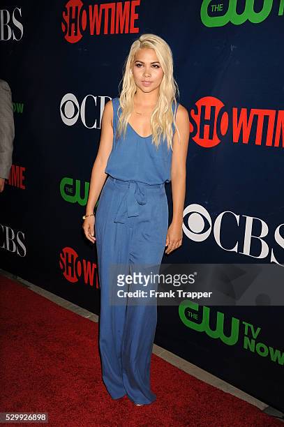 Actress Hayley Kiyoko arrives at the CBS, CW and Showtime 2015 Summer TCA Party held at the Pacific Design Center in West Hollywood.