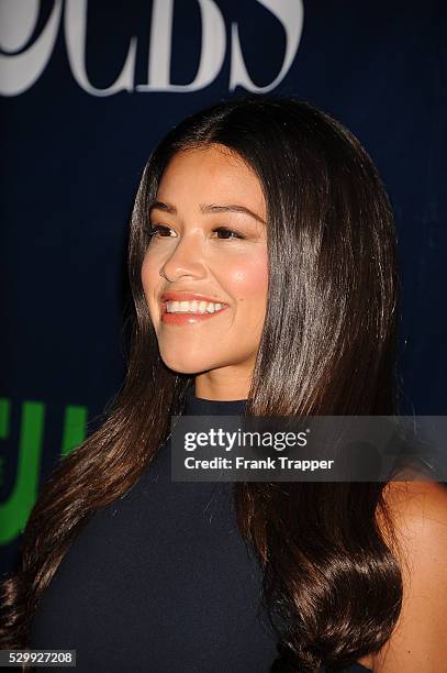 Actress Gina Rodriguez arrives at the CBS, CW and Showtime 2015 Summer TCA Party held at the Pacific Design Center in West Hollywood.