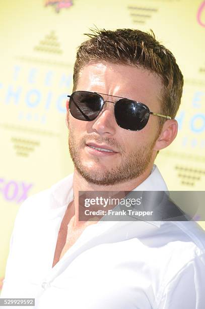Actor Scott Eastwood arrives at the Teen Choice Awards 2015 held at the USC Galen Center.