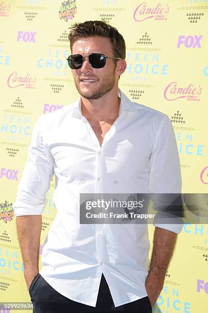 Actor Scott Eastwood arrives at the Teen Choice Awards 2015 held at the USC Galen Center.