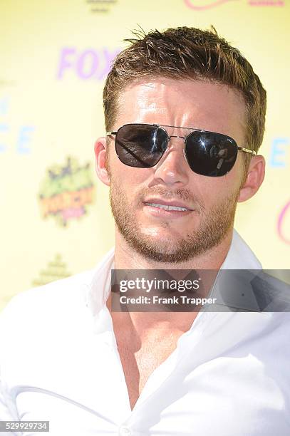 Actor Scott Eastwood arrives at the Teen Choice Awards 2015 held at the USC Galen Center.