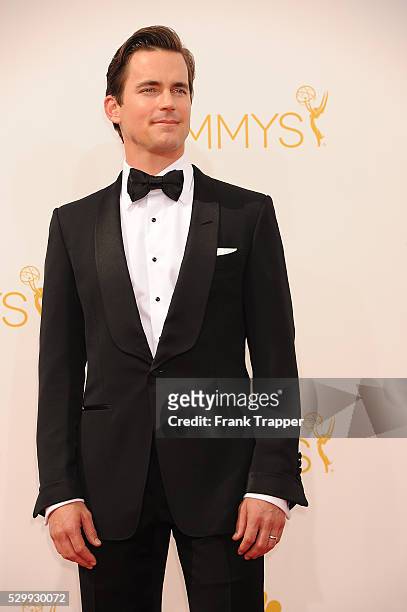 Actor Matt Bomer arrives at the 66th Annual Primetime Emmy Awards held at the Nokia Theater L.A. Live.