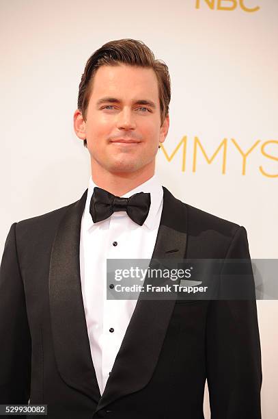 Actor Matt Bomer arrives at the 66th Annual Primetime Emmy Awards held at the Nokia Theater L.A. Live.