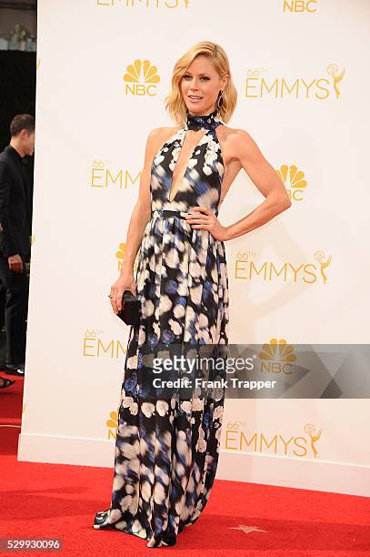 Actress Julie Bowen arrives at the 66th Annual Primetime Emmy Awards held at the Nokia Theater L.A. Live.