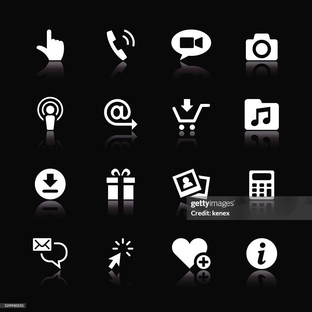 White Icons Set | Mobile Apps