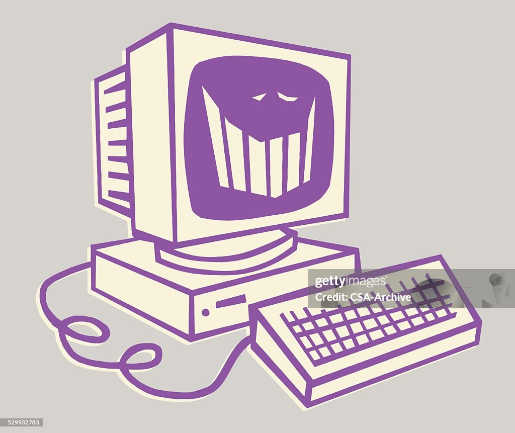 Smiling Computer High-Res Vector Graphic - Getty Images