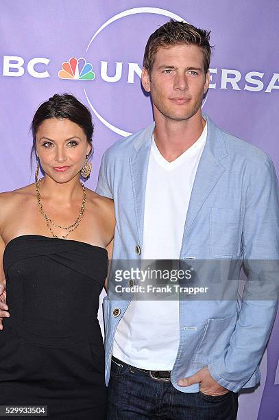 Actor Ryan McPartlin and wife arrive at NBC Universal's 2010 TCA Summer Party at the Beverly Hilton Hotel.