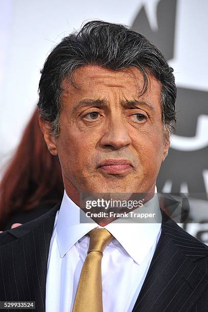 Actor Sylvester Stallone arrives at the Premiere of Lionsgate Films' "The Expendables" held at Grauman's Chinese Theatre in Hollywood.