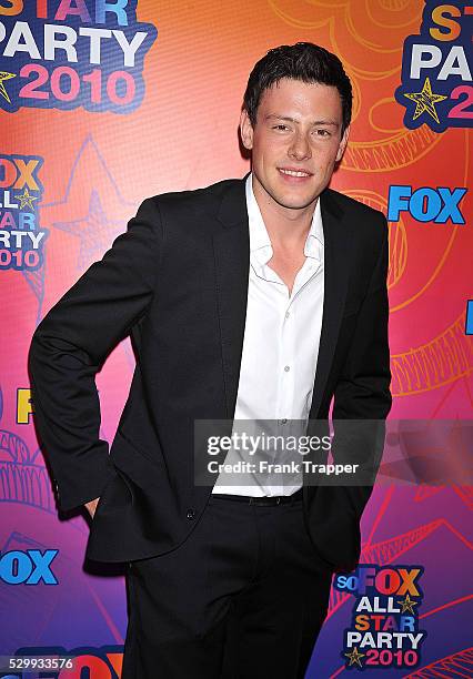 Actor Cory Monteith arrives at the FOX 2010 summer Television Critics Association all-star party held at Pacific Park on the Santa Monica Pier.