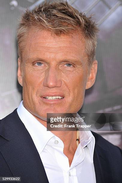 Actor Dolph Lundgren arrives at the Premiere of Lionsgate Films' "The Expendables" held at Grauman's Chinese Theatre in Hollywood.