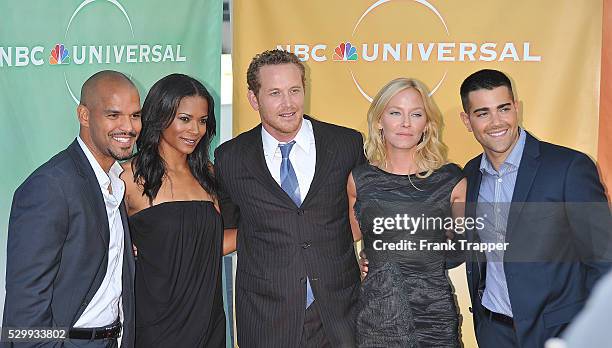 Actors Amaury Nolasco, Rose Rollins, Cole Hauser, Kelli Giddish and Jesse Metcalf arrive at NBC Universal's 2010 TCA Summer Party at the Beverly...