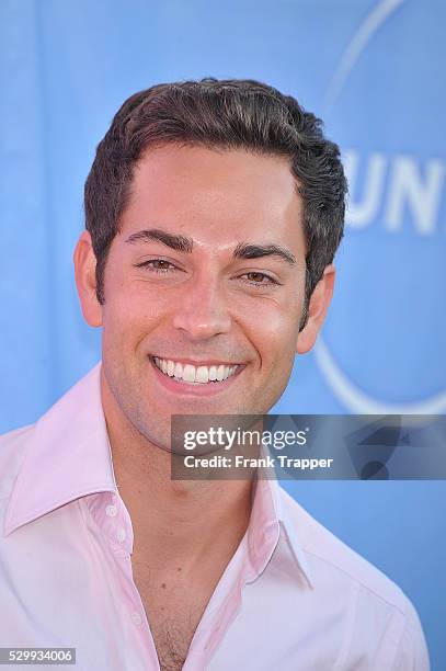 Actor Zachary Levi arrives at NBC Universal's 2010 TCA Summer Party at the Beverly Hilton Hotel.
