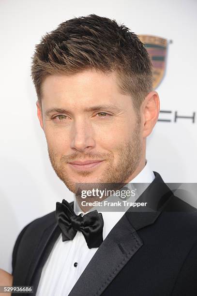 Actor Jensen Ackles arrives at the 19th Annual Critics' Choice Movie Awards held at Barker Hangar in Santa Monica.